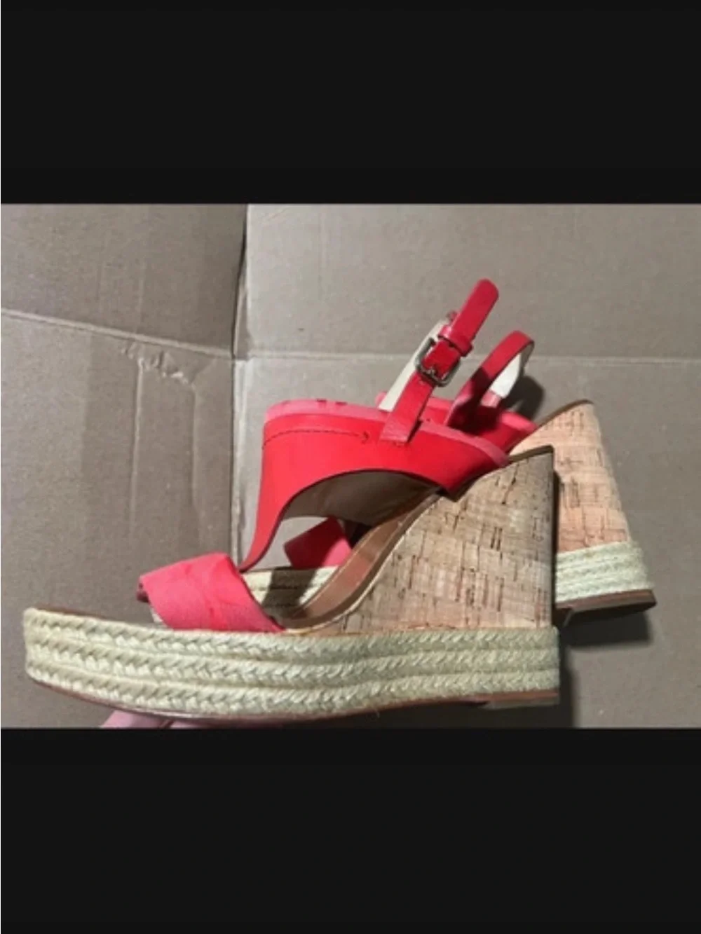 Coach Mendez Wedge Cork Platform Wedge Sandal Size 7.5